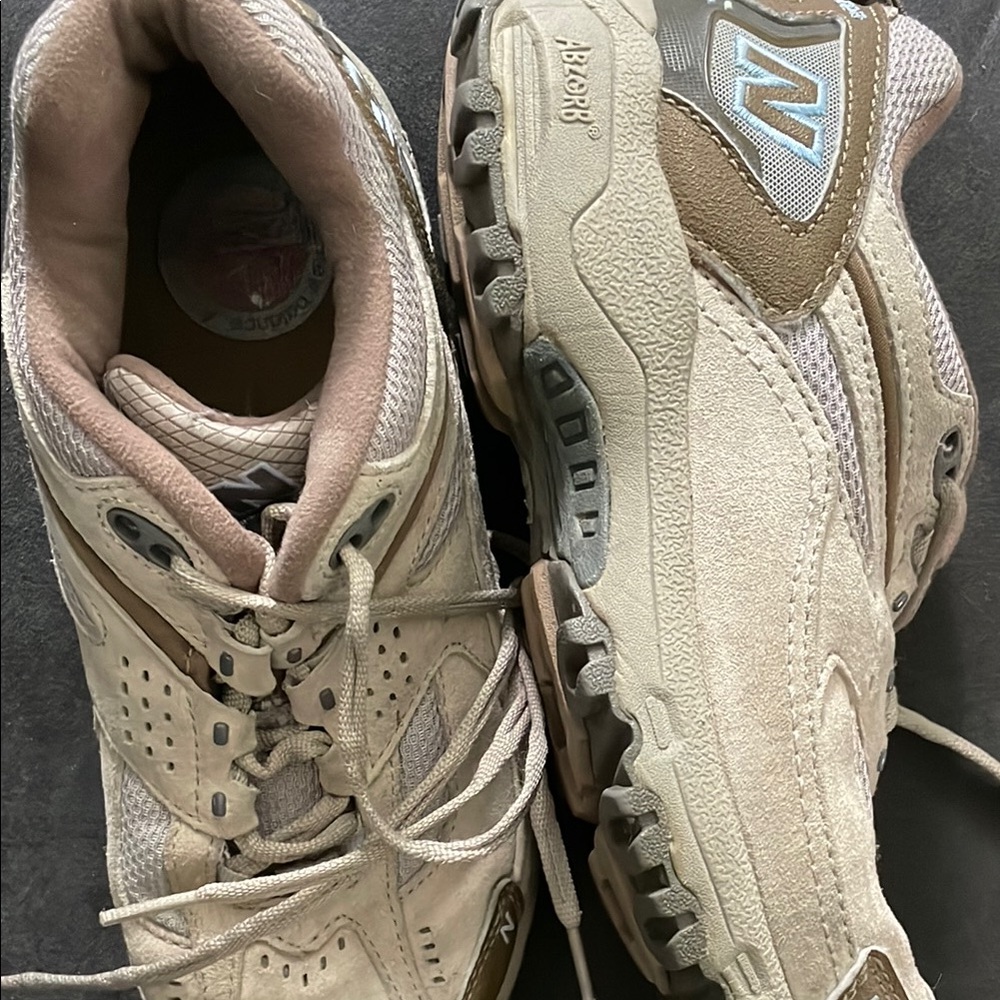 New Balance Beige and Brown Ankle Boots